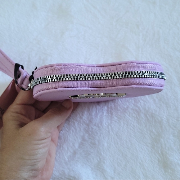 Juicy🍊 Couture "Orchid Bouquet"💐 Glam Heart❤ Zip Around Coin🪙 Purse - NWT - Picture 8 of 15